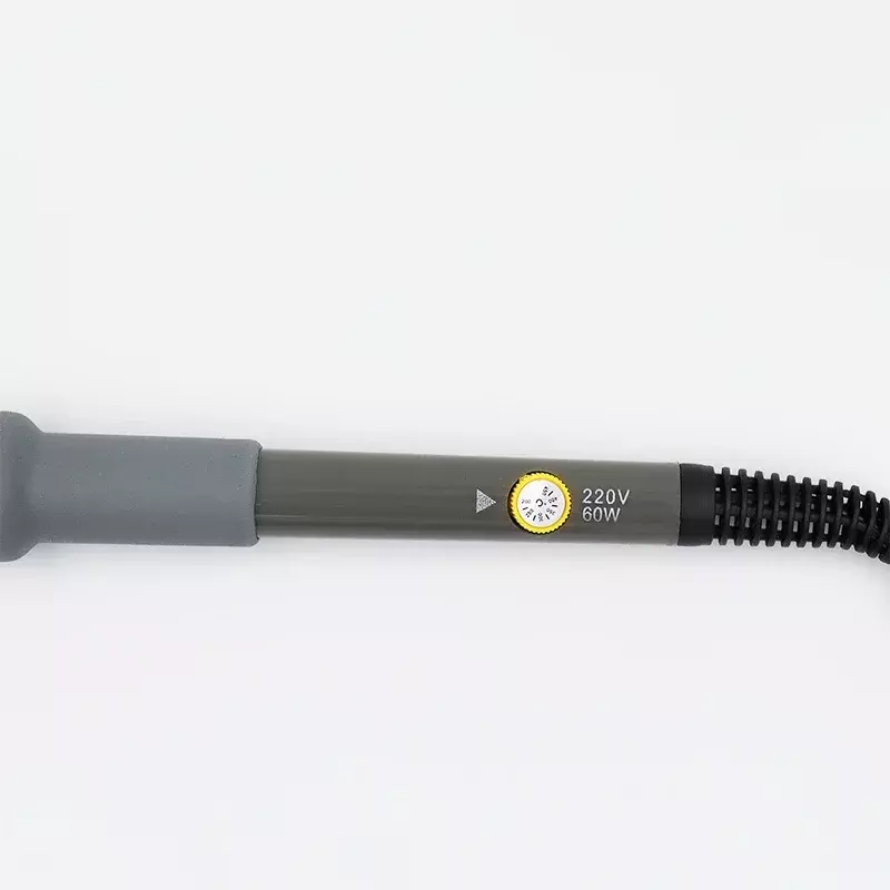 Ferro de solda elétrico com temperatura ajustável, soldagem doméstica, ferramenta de reparo, pistola de solda, UE, 110V, cinza