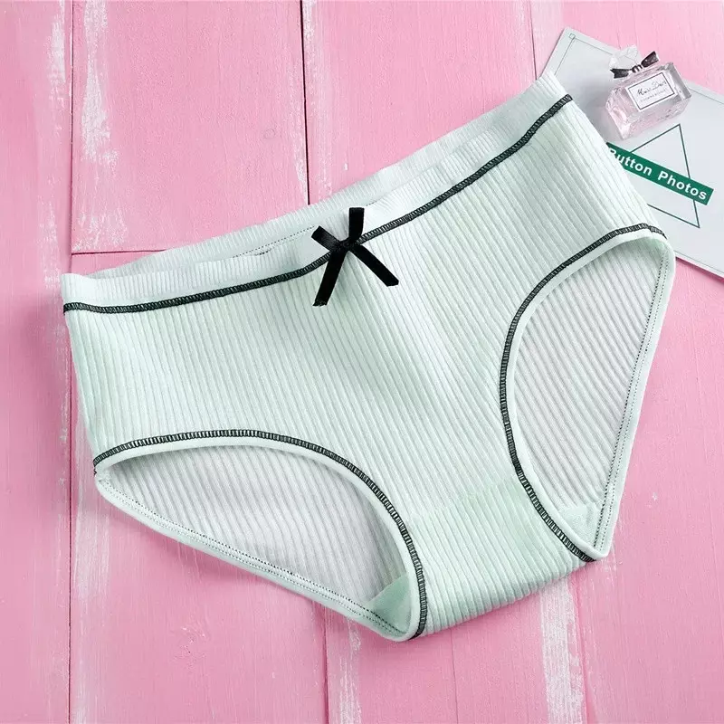 6pc/Lot Girls Cotton Underwear Soft Breathable Briefs Young Girl Panties Solid Children Clothes