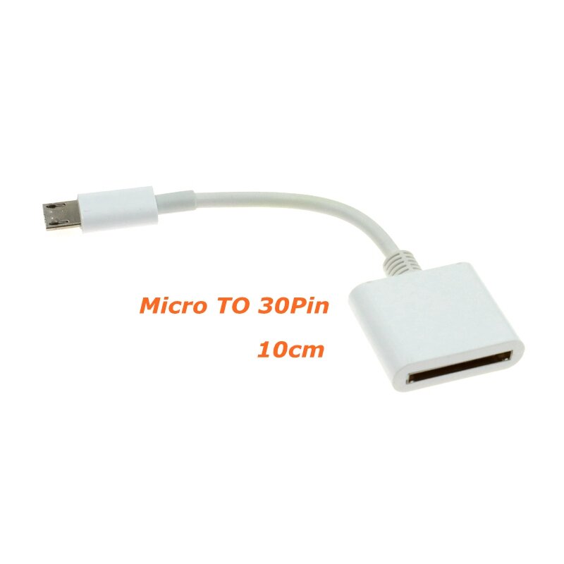 30-Pin Female to USB-C USB 3.1 Micro 8pin Type C Male Short  USB lightning Charging Cable for Samsung Huawei  Mac Onplus