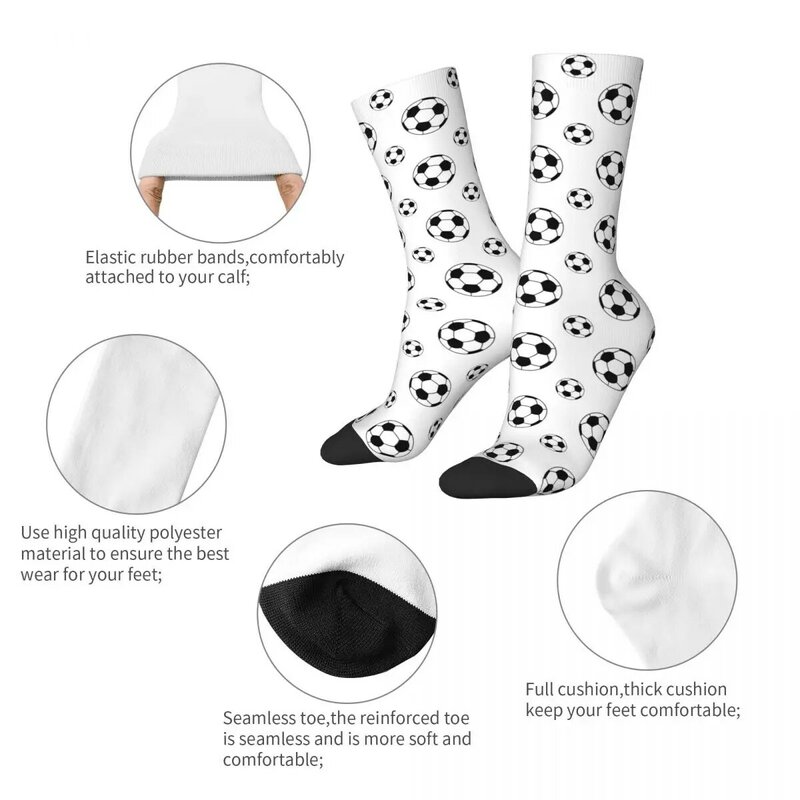Calcetines Crazy Soccer para hombre y mujer, calcetín de poliéster para fútbol, deportes, Skateboard, verano, Otoño e Invierno