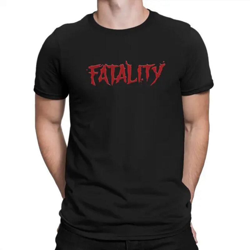 Koszulki z motywem śmiertelności męskie fajne koszulki z dekoltem mortal ninepix MK gry koszulki letnie z krótkim rękawem