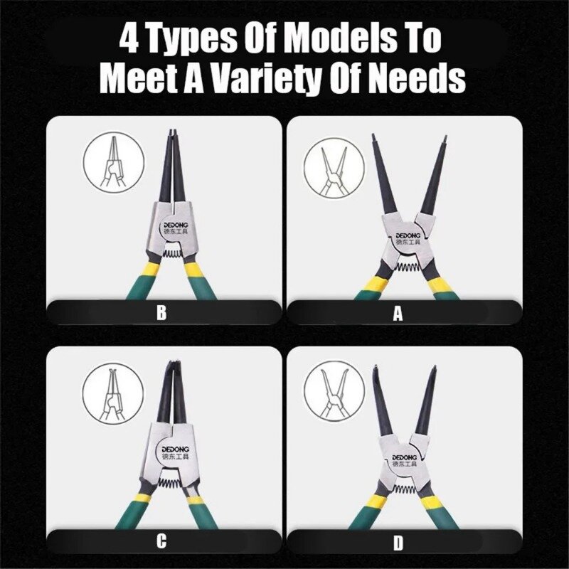 4 Pcs Pliers Set Professional Manual Tool Clamp Pliers Multifunctional Electrical Supplies Tools Stripper Wires with Storage Bag