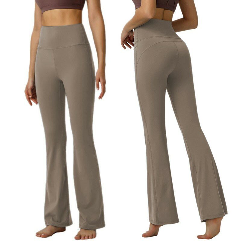 Pantalon de yoga décontracté taille haute pour femme, leggings d'entraînement, pantalon de fitness, leggings de sport, classique, simple, solide, sexy, coupe couvertes
