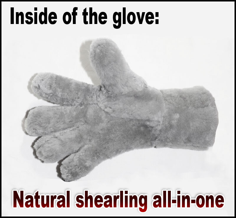 Găng tay lông thú mùa đông dành cho nam và nữ bằng da cừu lông cừu tự nhiên dày ấm găng tay lông thú thực sự trượt tuyết cho trẻ em chống gió lạnh, chống trượt găng tay lái xe mới 2022