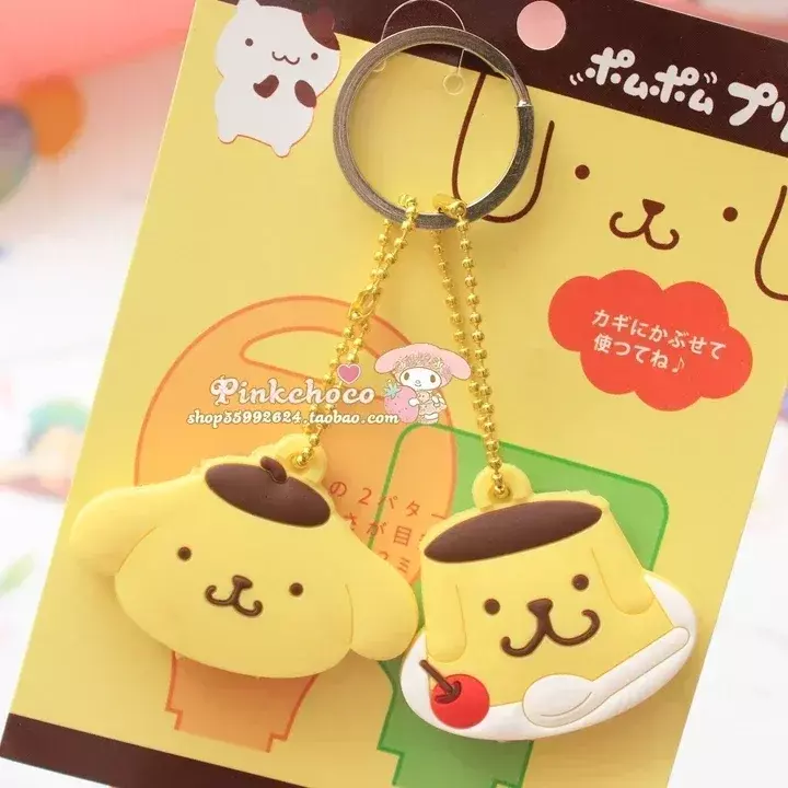Sanrio Kawaii My Melody HelloKitty Silicone Key Case Keychain Dust Proof Cartoon Keychain Children's Gift
