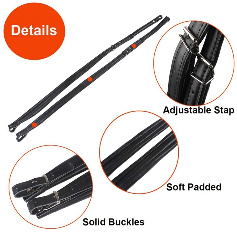 Accordion Strap Padded Bass Accordion PU Leather Shoulder Harness Straps Adjustable Belt For 16-120 Bass Accordion