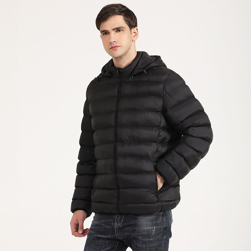 Parkas en coton à capuche pour homme, nouveau manteau chaud à manches longues, style décontracté, collection hiver 2022