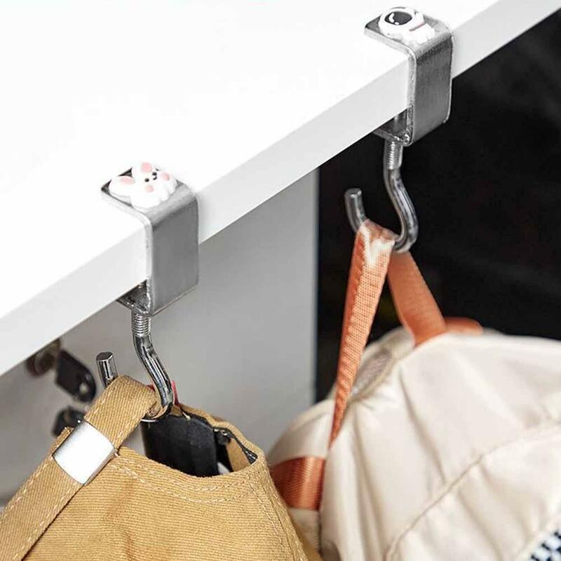 Adjustable Desk Edge Hook Gaming Headset Desk Hanger Punch-free Hanging Holder Storage Organizer Home Backpack Hook Office D0k1