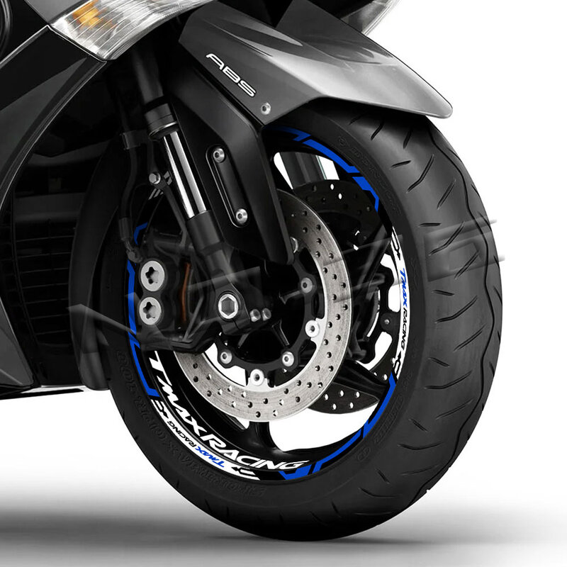 TMAX reflexivo da motocicleta roda aro adesivo, Scooter Hub Stripe Tape Decal, acessórios impermeáveis para YAMAHA TMAX 500, 530, 560, 23