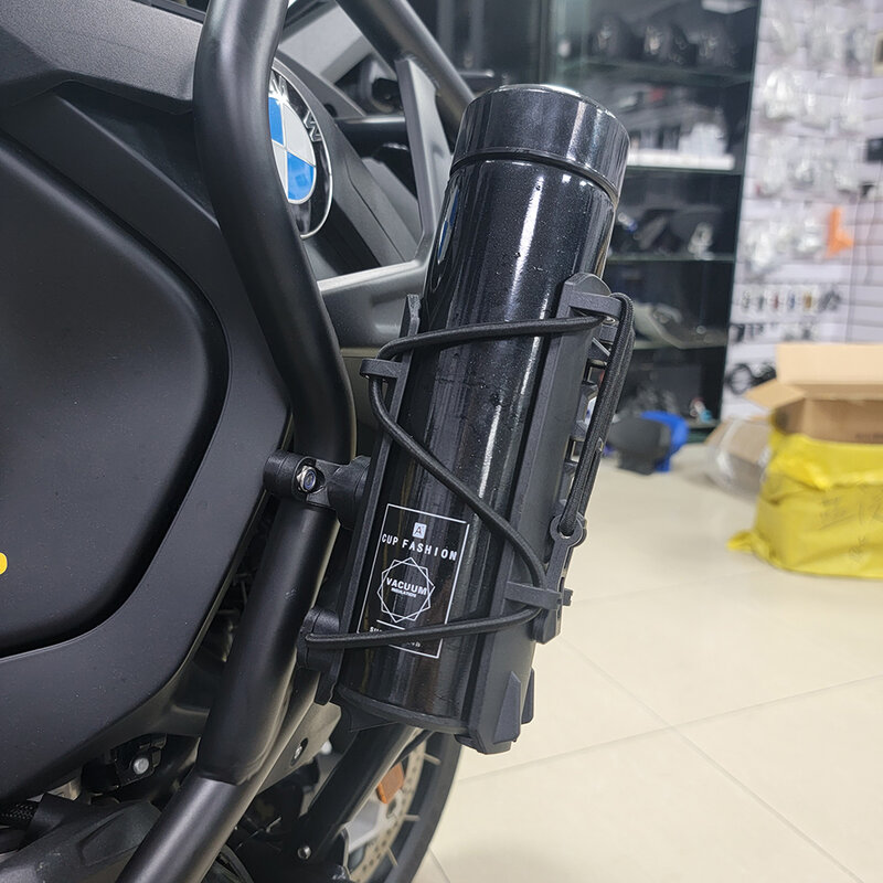 Pemegang gelas air sepeda motor BMW R1200GS R1250GS F750GS F850GS ADV F800 F700 G310gs untuk MT09 Tenere 700 TRK502 v-strom 650