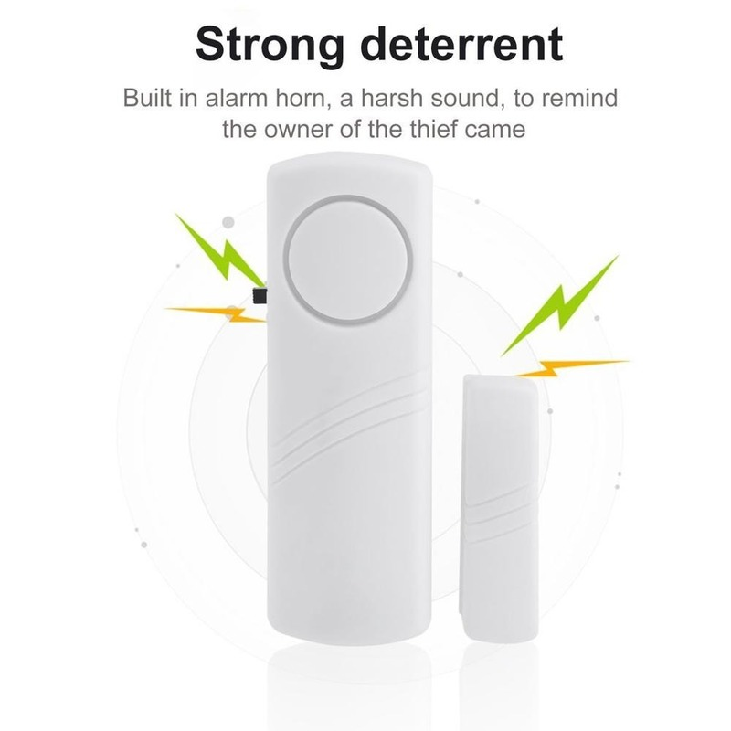 Alarme anti-roubo com sensor magnético, porta e janela dispositivo de segurança do sistema sem fio, segurança geral do agregado familiar