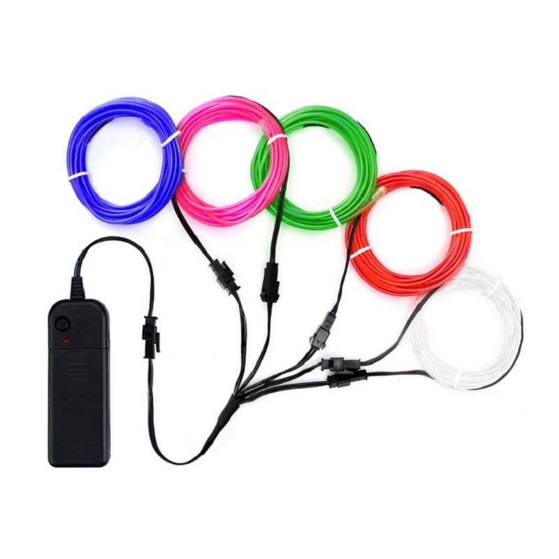 1M/3M/5M/10M Flexible Neon Light EL Wire Led Neon Dance Party Atmosphere Decor Lamp RopeTube Waterproof Multicolor Led Strip