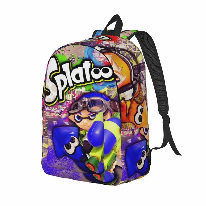 Splatoon Lnkling Backpack Elementary High College School Student Game Octopus Bookbag Teens Daypack Travel
