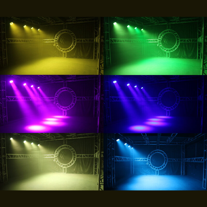 LED Moving Head Zoom e Wash Light, DMX Iluminação de Palco, Bar Boate, Soundlights, Equipamento de DJ, Disco Light, Party Spotlight, 19x15W