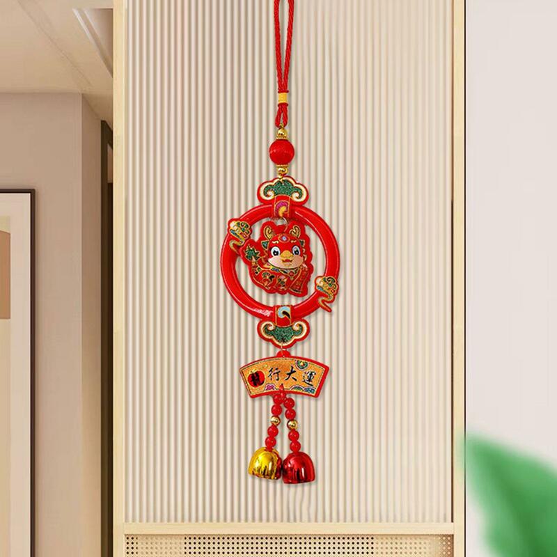 Decorazione da appendere capodanno cinese con campana felice anno nuovo anno lunare ciondolo rosso per porta soggiorno festa in parete