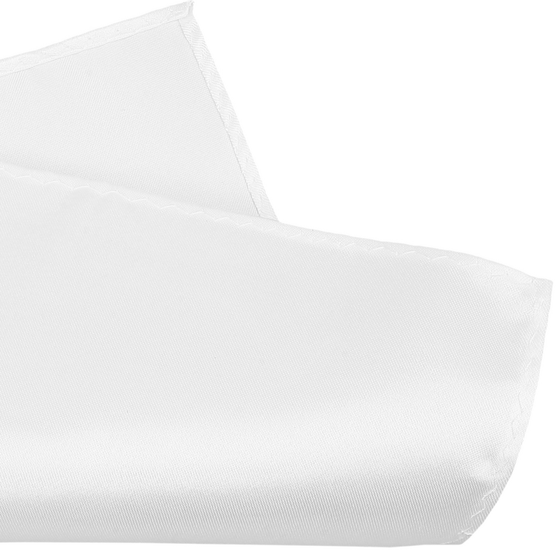 Mouchoirs décoratifs blancs imbibés de tissu pour hommes, poche carrée, accessoire de robe, messieurs, 6 pièces