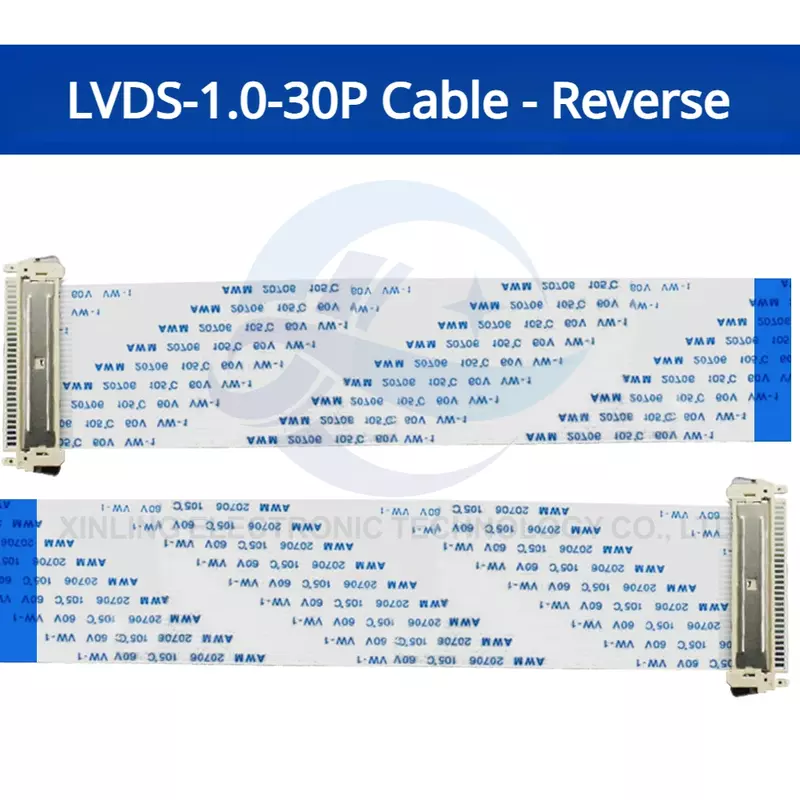 2pcs LVDS computer display line 1.0MM passo 30pin positivo e negativo FIX schermo LCD linea morbida 25/30CM