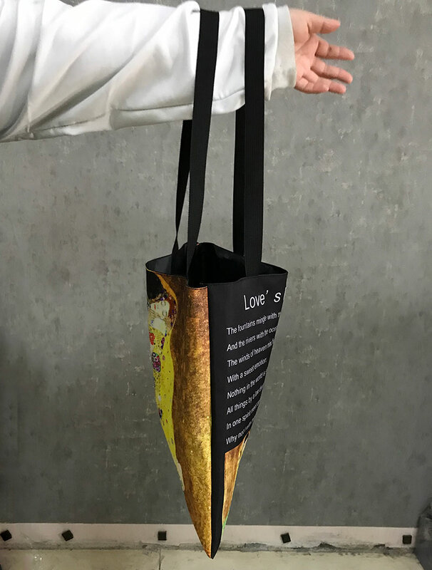 Tas bahu cetak frasa positif inspirasional Spanyol tas belanja kutipan hidup wanita tas tangan kanvas tas Totes Eco dapat digunakan kembali
