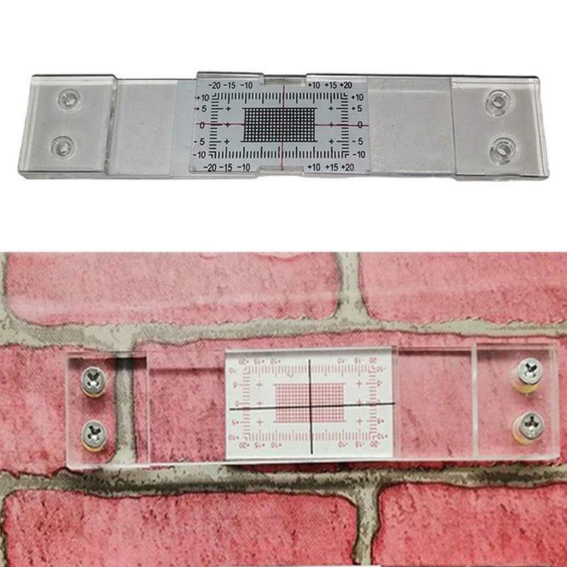 Portable Crack Gauge Monitor Easy to read Measurement Grid Concrete Crack Monitoring Record Standard Tell-Tale Crack Monitors