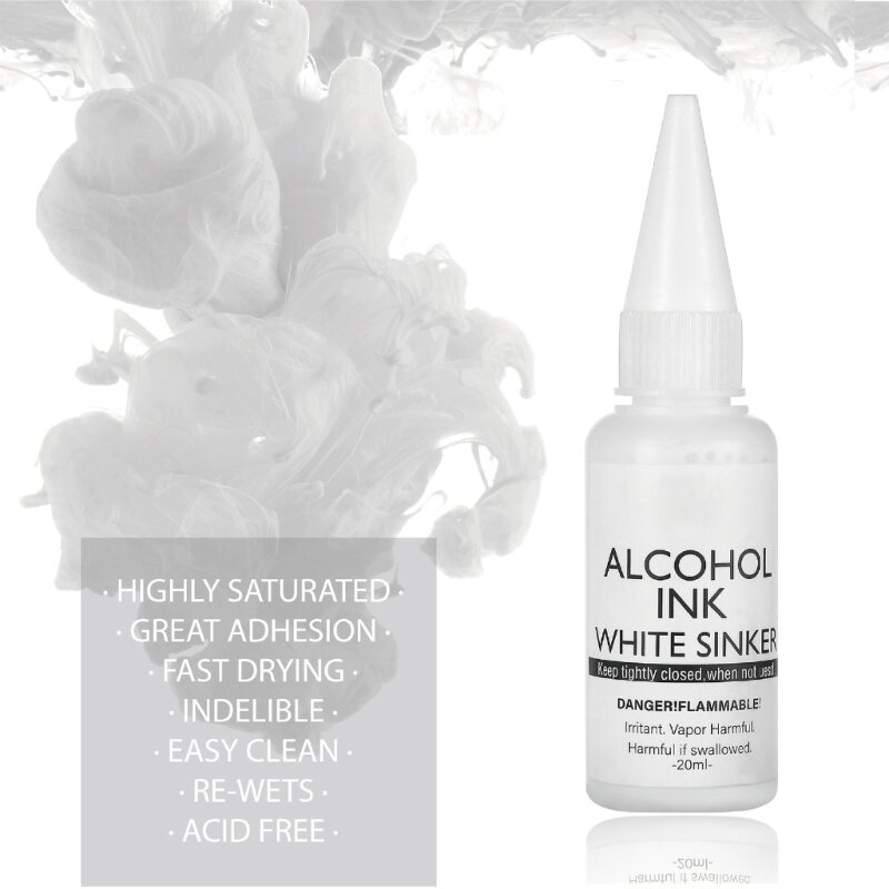 Witte alcoholinktset Op alcohol gebaseerde inkt voor hars Petrischaaltje maken Geconcentreerde alcoholverf Kleurstof voor