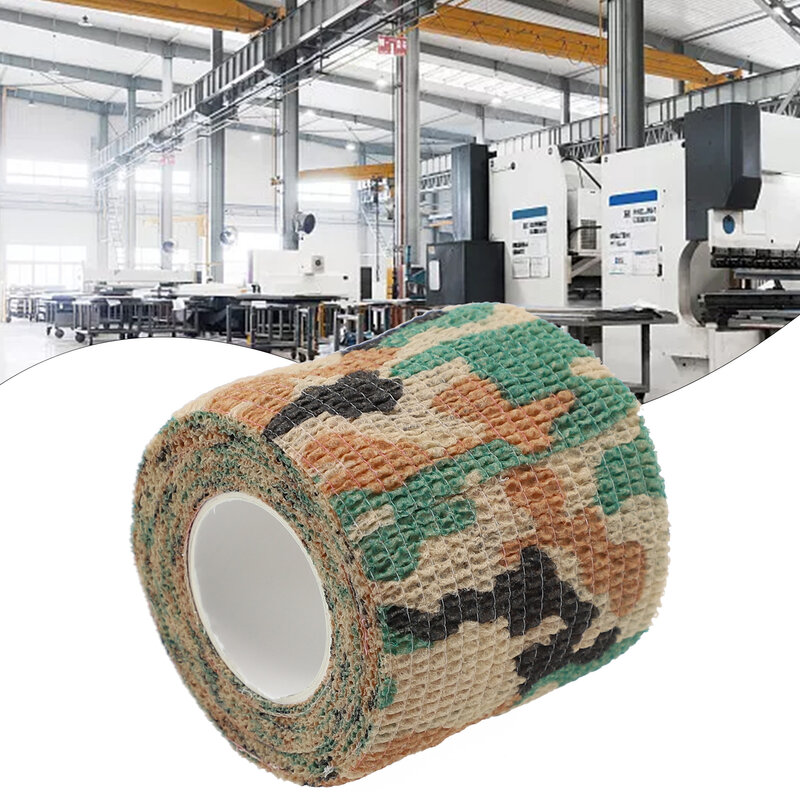 1Pc Camo Form Reusable Self Cling Camo Hunting Rifle  Fabric Tape Wrap Equipment, Including Weapons, Flashlights  Auxiliary Too