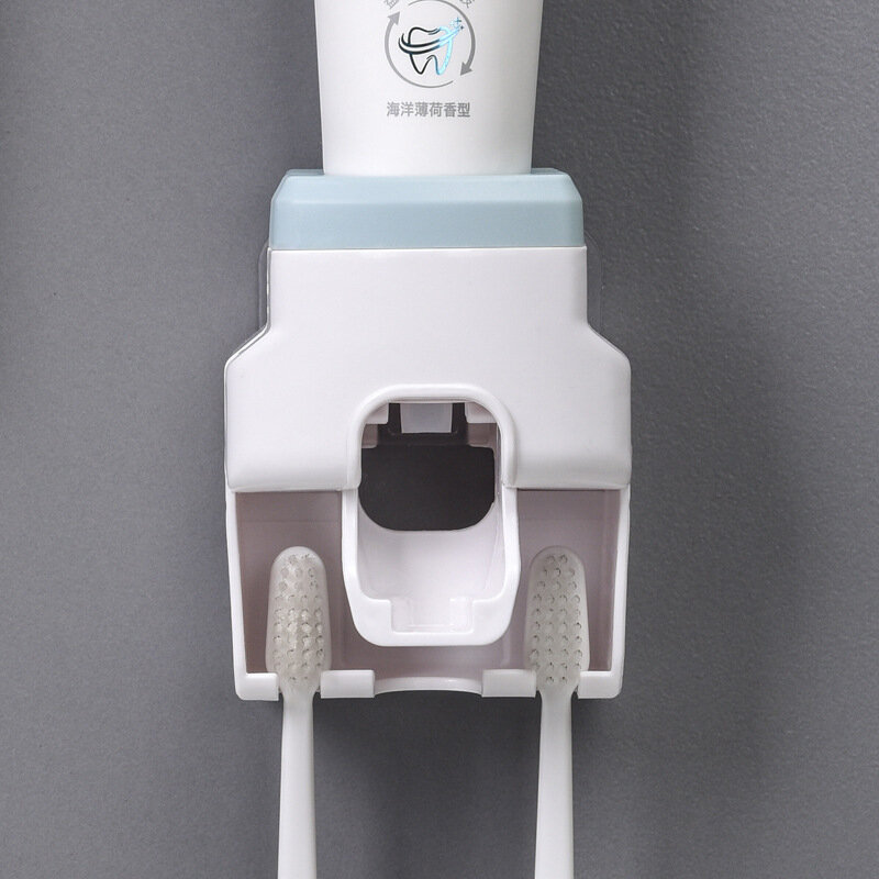 Wall Mount Toothbrush Holder Set, dentífrico Dispenser, Rolling Stand, Espremedor Automático, Acessórios Do Banheiro, 1Pc