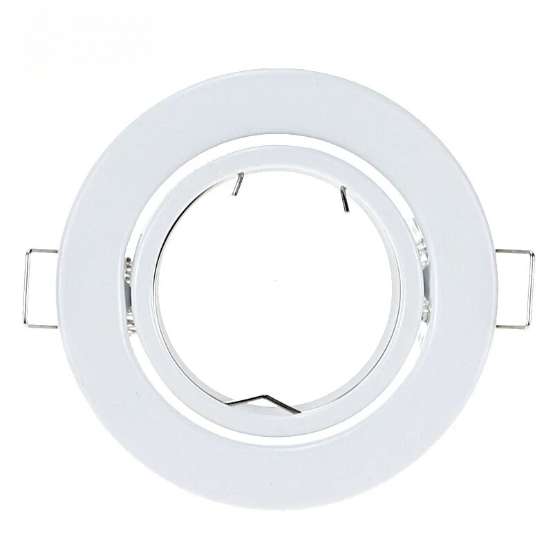 Round Recessed Spotlights Lamp Frame Ceiling Fixture Holders Adjustable Cut Hole 70mm Fixture Frame