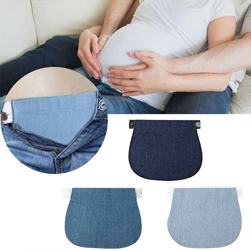 Cinto elástico de maternidade para gestantes, alongamento da cintura, cós ajustável para gravidez, cinto confortável, 1pc