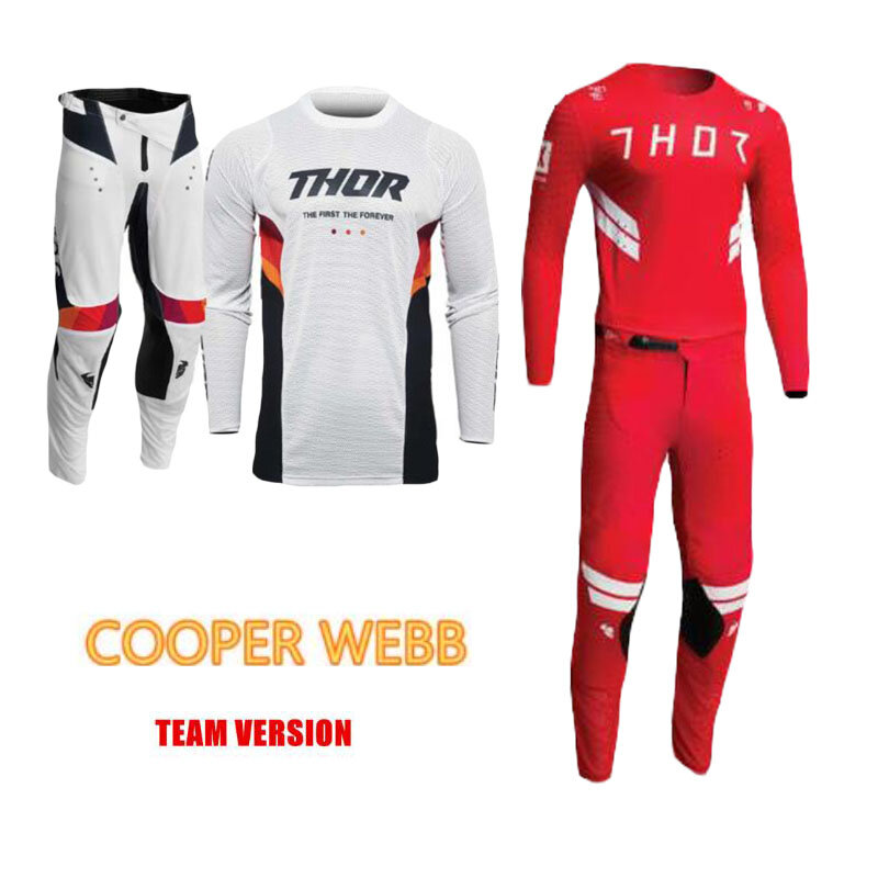 New Adult Cooper Web Team Version MX Motocross Gear Set MTB BMX ATV Dirt Bike Off Road Jersey And Pants Combo Moto Racing Suit Z