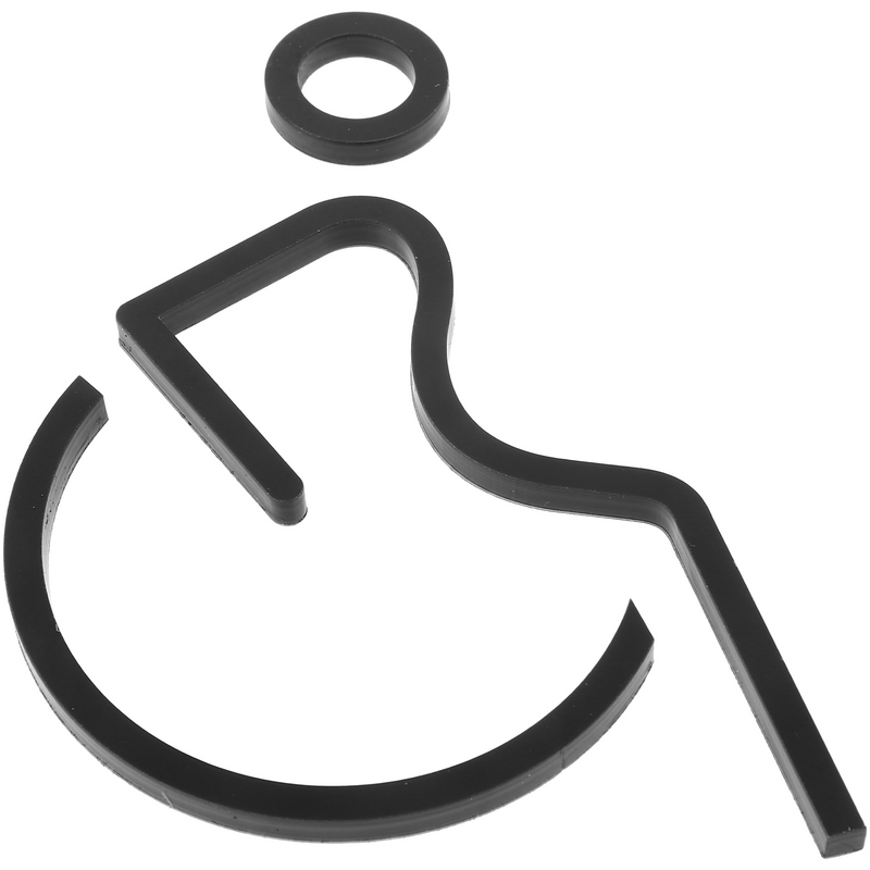 Fauteuil roulant de signalisation pour personnes handicapées, Symdangers de salle dominale, panneaux de toilettes, chaises pour personnes handicapées