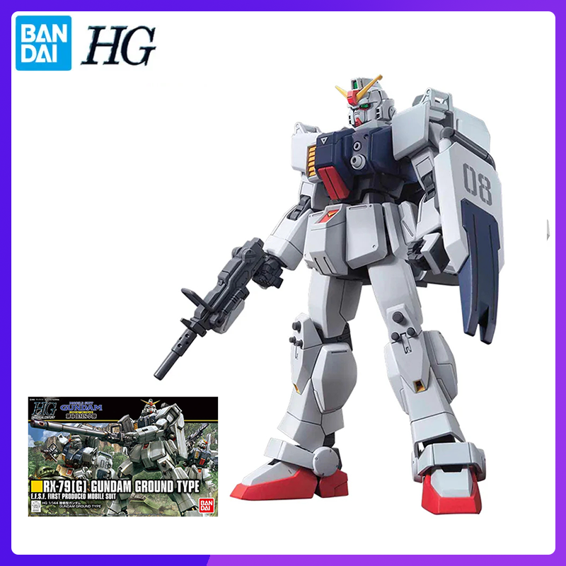 Bandai Hg 1/144 Rx-79[G] Gundam Ground Type The 08th Ms Team Original Anime Figure Model Boys Action Figures Collection