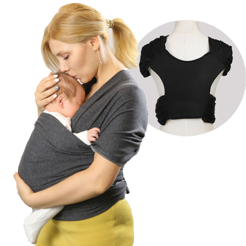 Baby Träger Sling Wrap Multifunktionale Vier Jahreszeiten Universal Front Holding Typ Einfache X-förmigen Neugeborenen Durchführung Sling Wrap