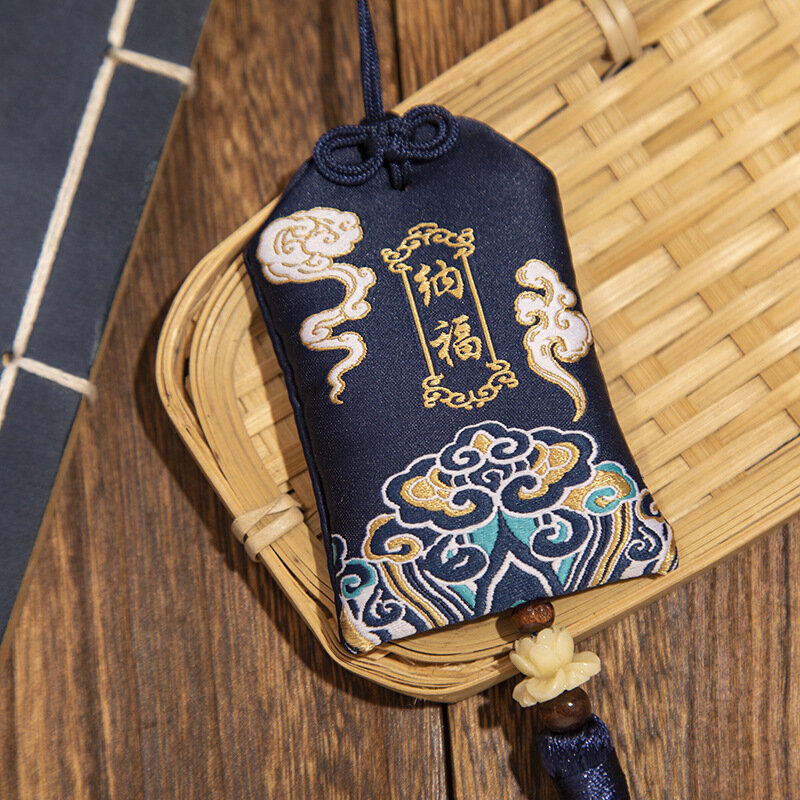 Putuo-祈り、山の小冊子、ネックガード、吊り下げブロケードバッグ、ポーチバッグ用の香りのバッグ