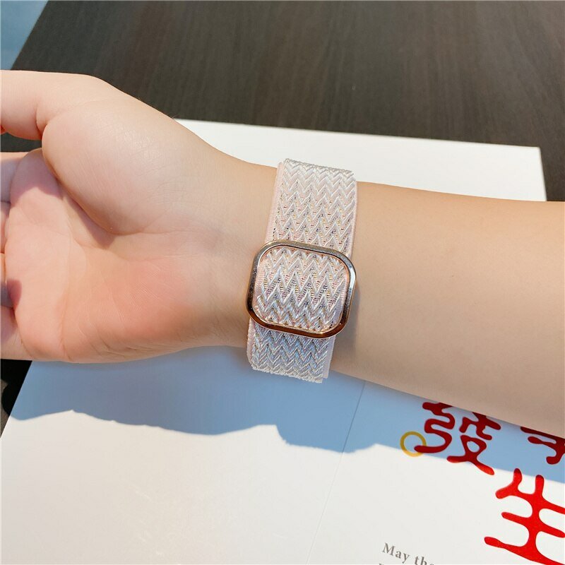 Böhmisches Nylon armband für Apple Watch Ultra Serie 8/7 49mm 41mm 45mm 38/42 elastisches Stolz armband iwatch 6 5 4 3 se Band 40/44mm