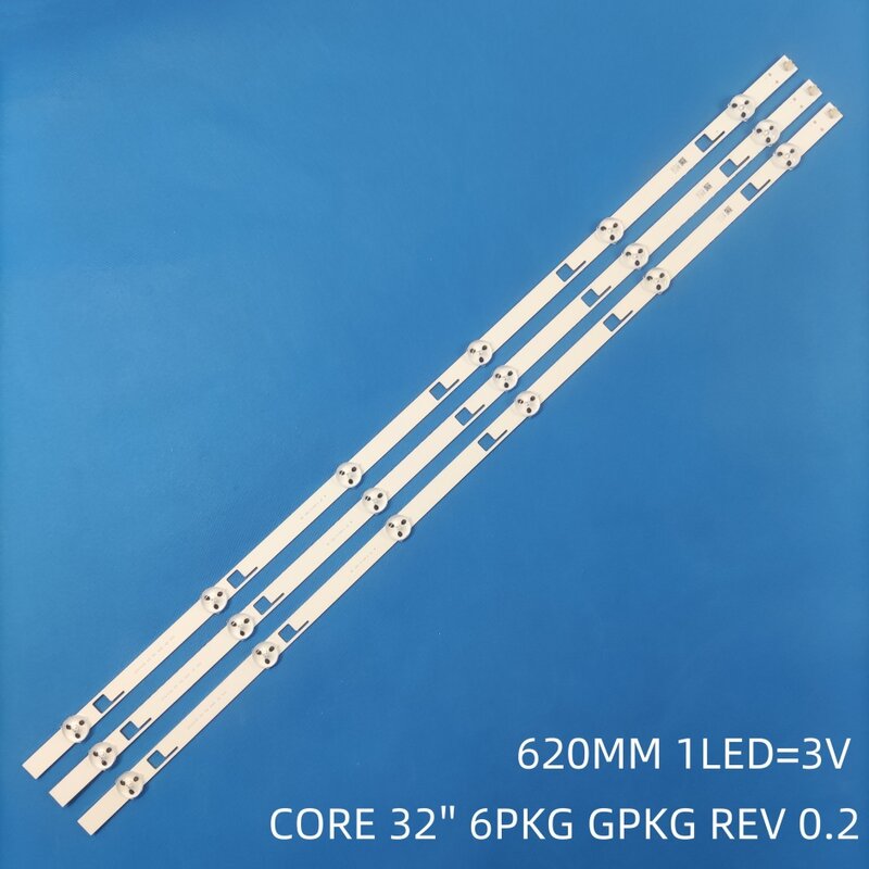 LED Backlight strip 6 Lamp for Toshiba CORE 32'' 6PKG GPKG REV 0.2 32W2433D 32W2453RK PEV3232-01Y 32W2454RK LC320DXJ-SFE1