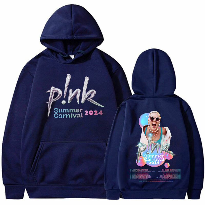 Pink Singer Summer Carnival 2024 Hoodies Men Women Fashion Harajuku Pullover Vintage Loose Oversized Sweatshirts Coat Fans Gift