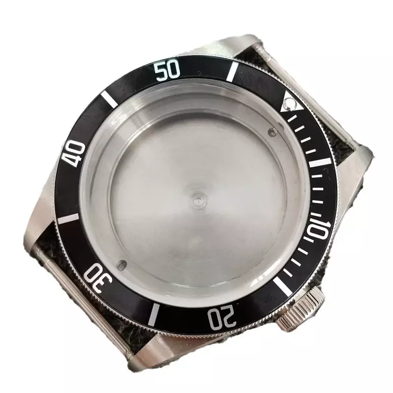 Watch Case Aluminum Ring 316 Stainless Steel Case 41mm Mineral Glass Suitable for NH35/NH36 Movement