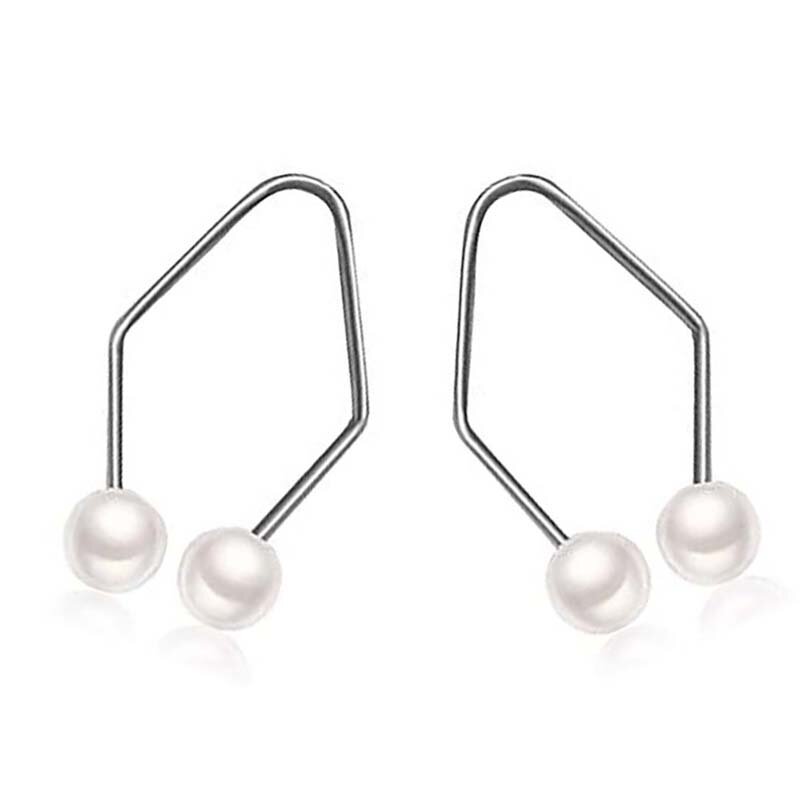 Easy to Wear Women Dimple Trainer 2Pcs/Set Dimple Makers for The Face Develop Natural Smile Pearl Fashion Jewelry Accessorie