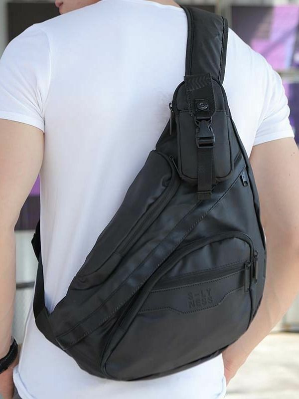 Tas untuk senjata tas bahu selempang militer taktis perjalanan olahraga nilon tahan air kurir pria tas dada ransel