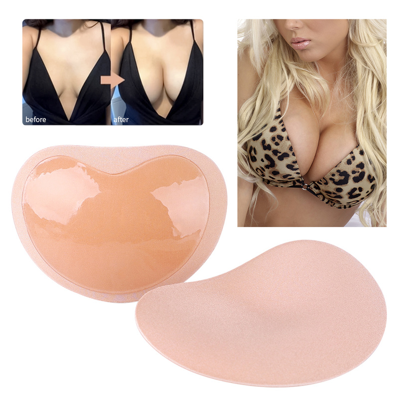 Invisible Bra Cushions Push Up Pads for Swimsuit Bra Bikini Sticky Bra Pads Removable Padding Inserts Cups Chest Push Up Padding