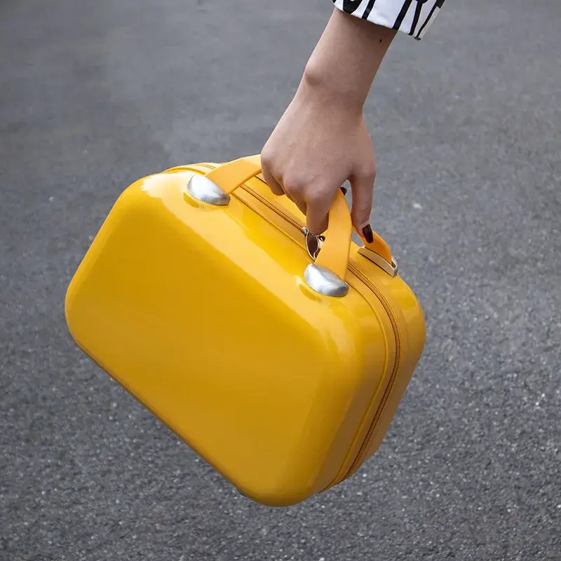 Pluenli Kosmetik koffer neue tragbare Tasche kleiner Koffer Gepäck und Koffer Hand tragen Kosmetik tasche