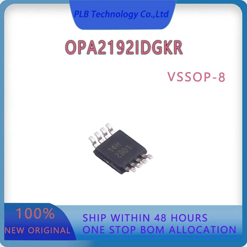 Precisão circuito integrado amplificador, OPA2192, OPA2192IDGK, eletrônica nova e original