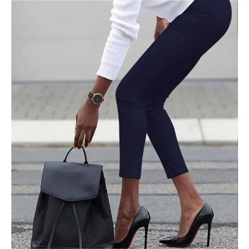 Grande mulher leggings calças casuais tamanho americano europeu venda quente lápis outono inverno novo apertado hip moda colocação 3xl