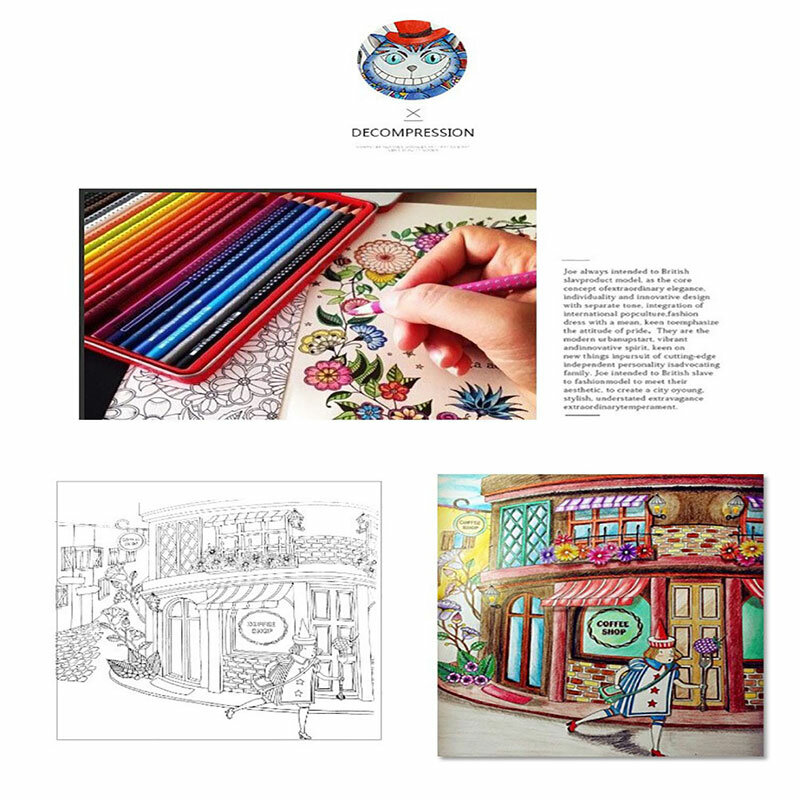 Mandalas Flower Coloring Book para Crianças e Adultos, Graffiti Drawing, 24 Páginas, 1Pc