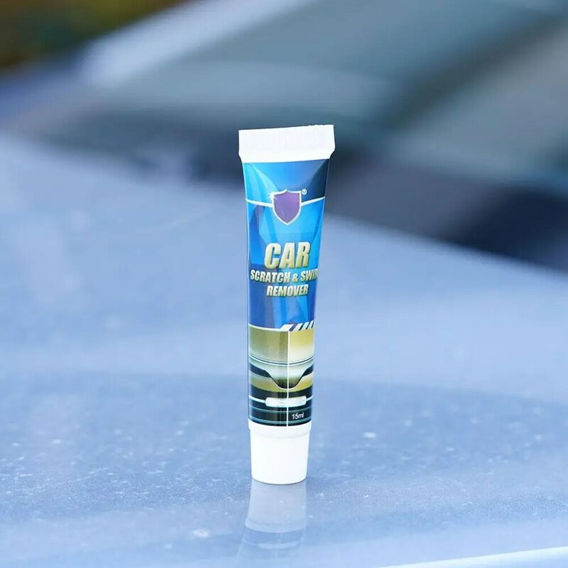 Detergente universale per la rimozione dei graffi per auto da 15ml con spugna strumento per la riparazione della vernice a cera per lucidatura dei graffi per auto parti di automobili antigraffio