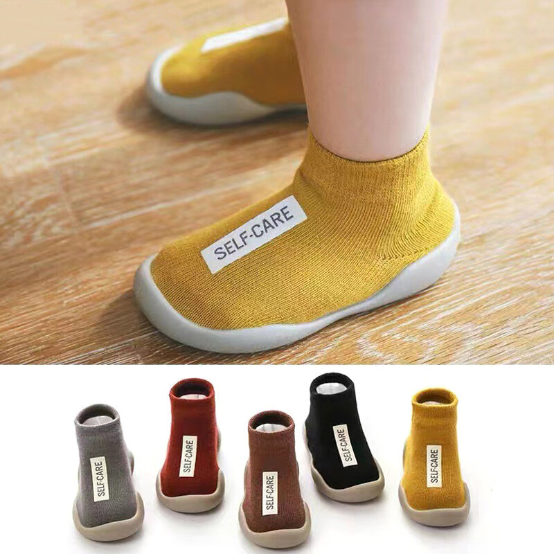 Zapatos de primeros pasos para bebé, niño y niña, suela de goma suave, descalzo, primavera y otoño