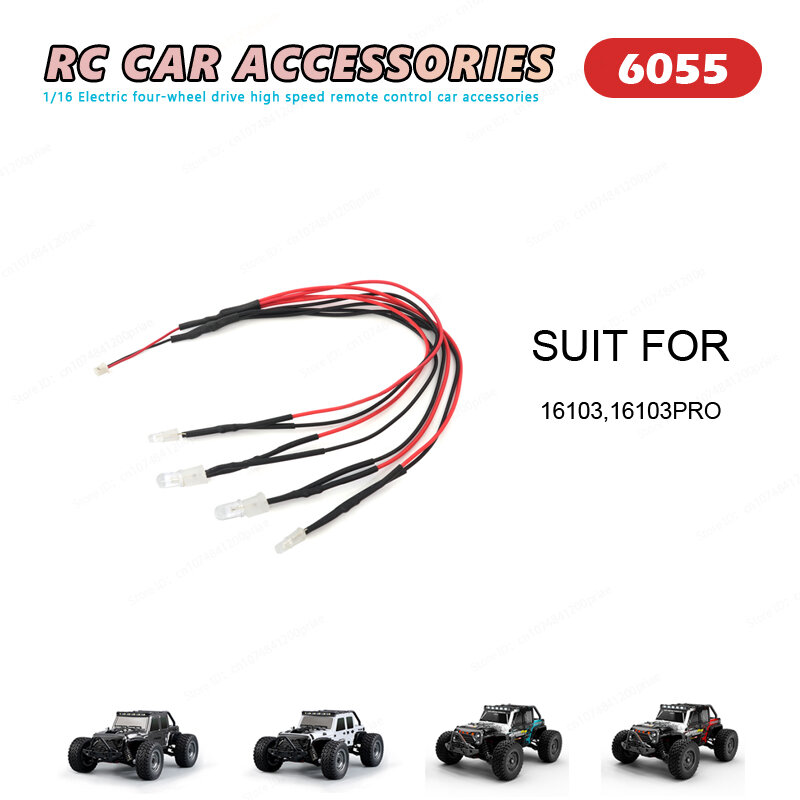 SCY 6033-6105 mando a distancia para coche, accesorios para 16101, 16102, 16103, 16201, 16101PRO, 16102PRO, 16103PRO, 16201PRO