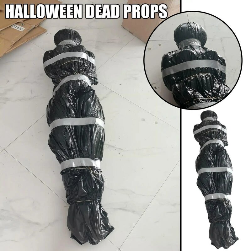 Alloween Decoration Death Victim Props Scary Fake Corpse Outdoor House Hallowmas Prop Decor In Bag Haunted H6e5
