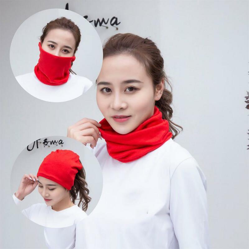 Winter Neck Wrap Graffiti Pattern Scarf Multifunctional Printed Women's Winter Scarf Thick Soft Warm Knitted Neck for Cycling