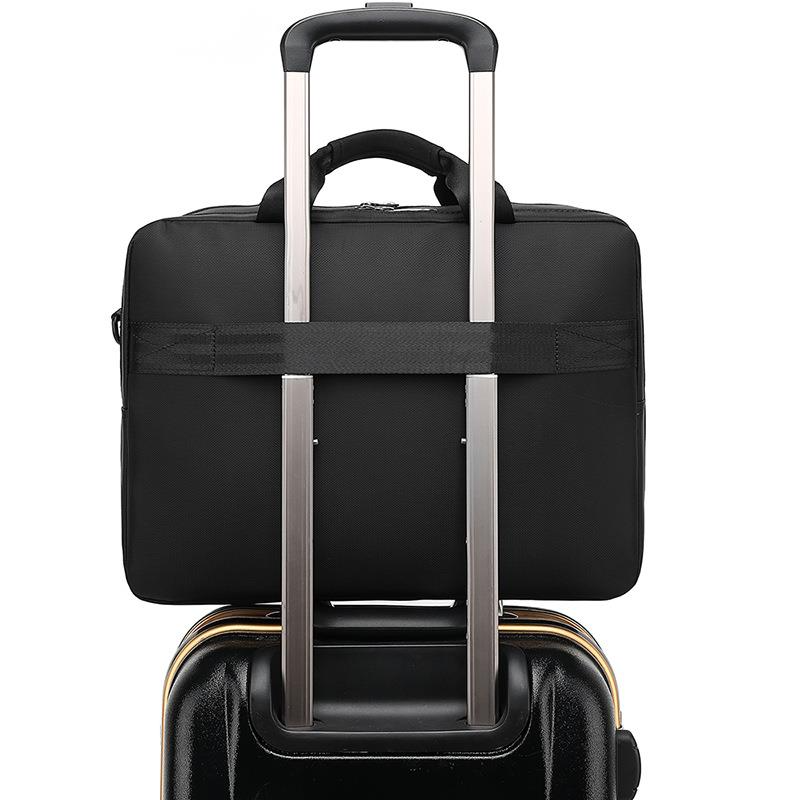 Tas koper bisnis pria, kapasitas tinggi, tas bahu pria, tas kurir, tas Tote 15.6 inci, tas tangan komputer